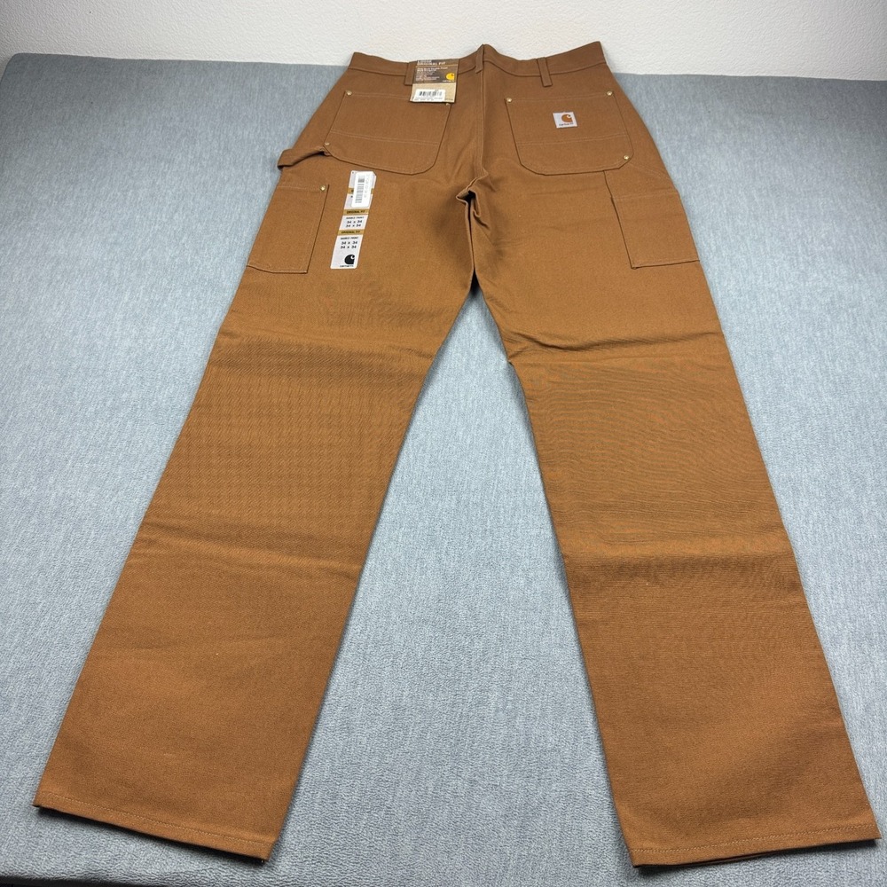 Carhartt Pants‎ Men 34x34 B01 Firm Duck Double-Front Dungaree USA Made NWT - Picture 11 of 12